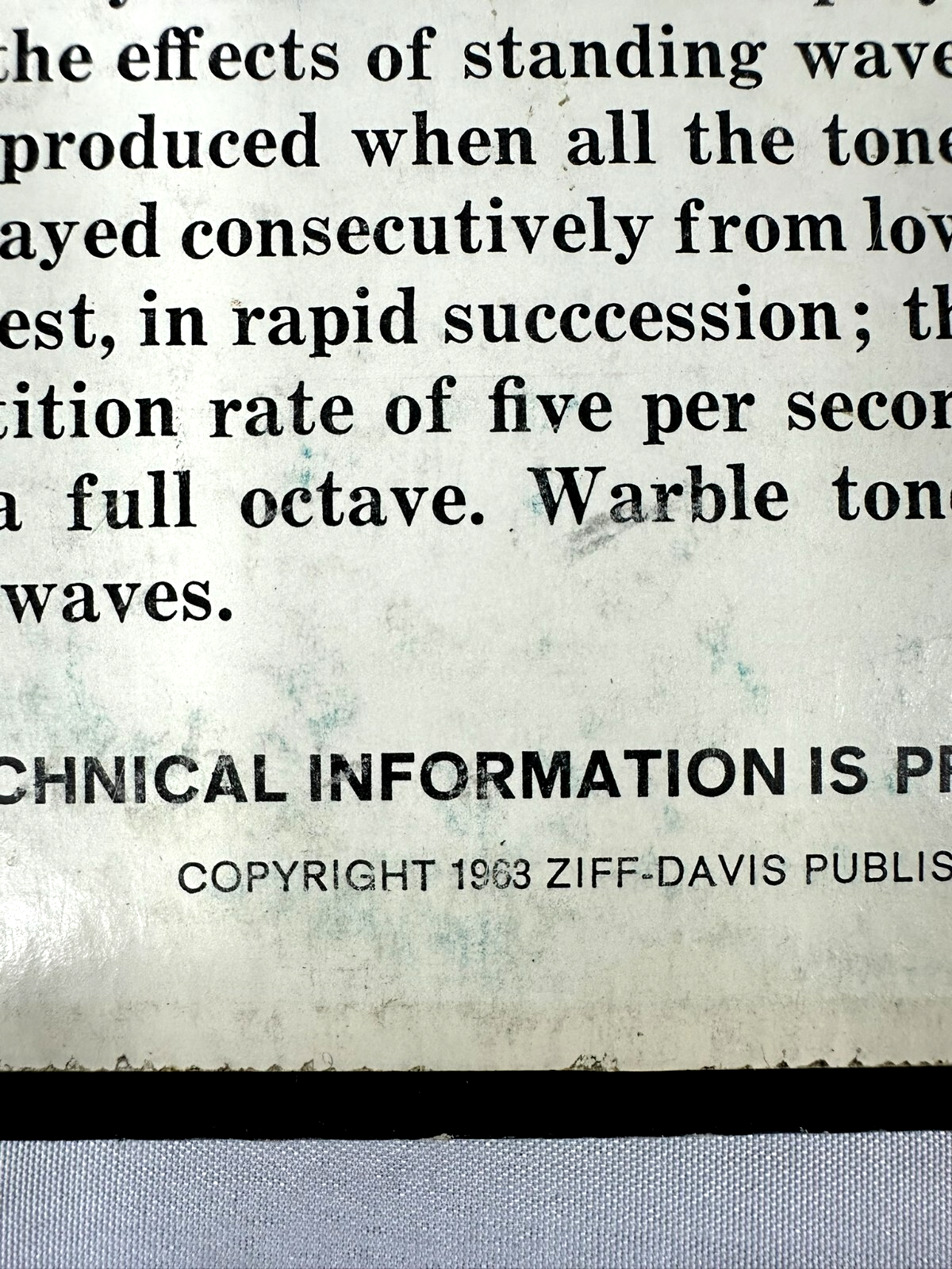 HiFi Stereo Review 1963 Stereo Test Record For Home & Laboratory Vinyl Record