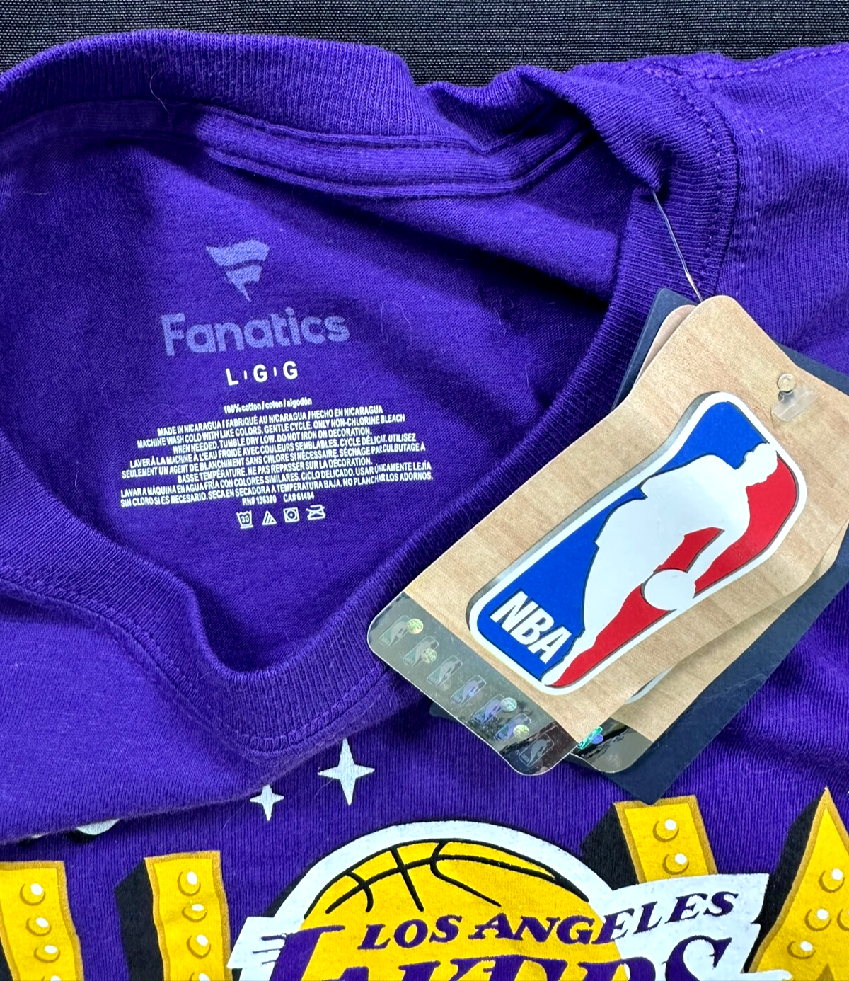 Men's Purple Los Angeles Lakers 2020 NBA Finals "It's Showtime" T-Shirt- Size L