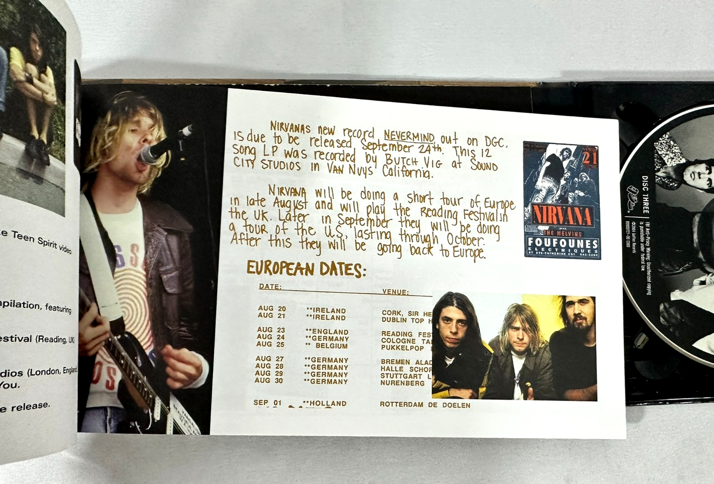 Nirvana With The Lights Out- 3CD Disc/ 1 DVD & Booklet Box Set (2004)