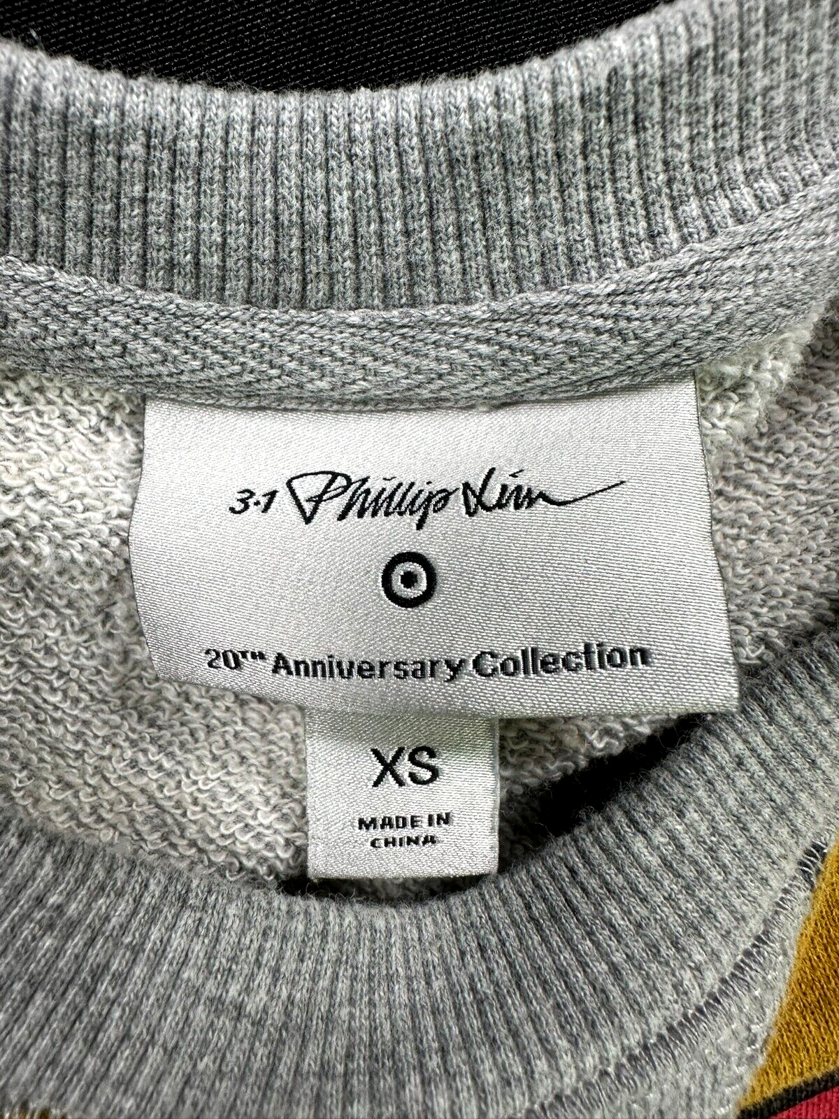 Women's Gray BOOM Philip Lim 20th Anniversary Sweatshirt- Size XS