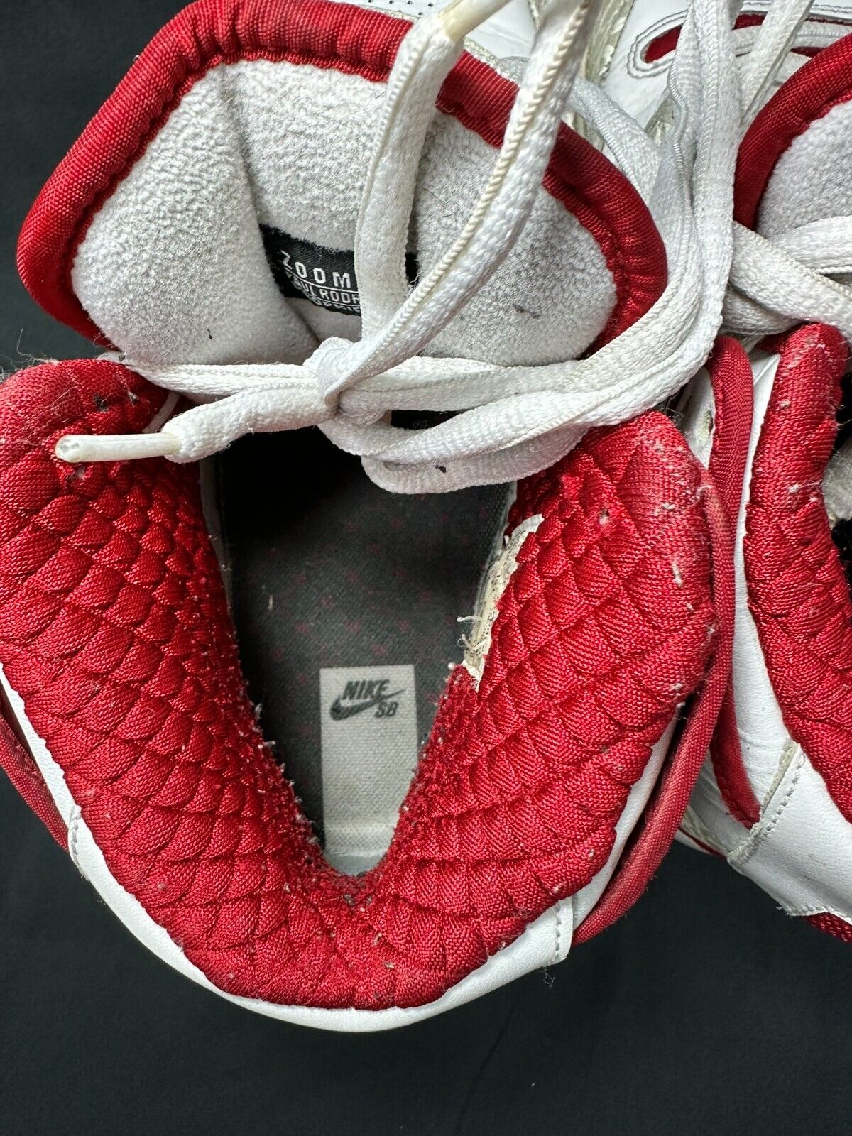 Men's Nike Paul Rodriguez 2 Zoom Air High White Varsity Red- Size 10
