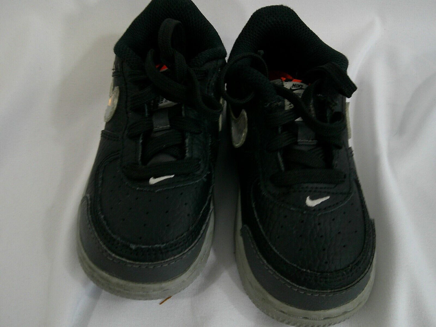 Nike Force 1 LV8- Black/Wolf Grey/Dark Grey- Toddler/Kid- Size 7C (CK0830-001)