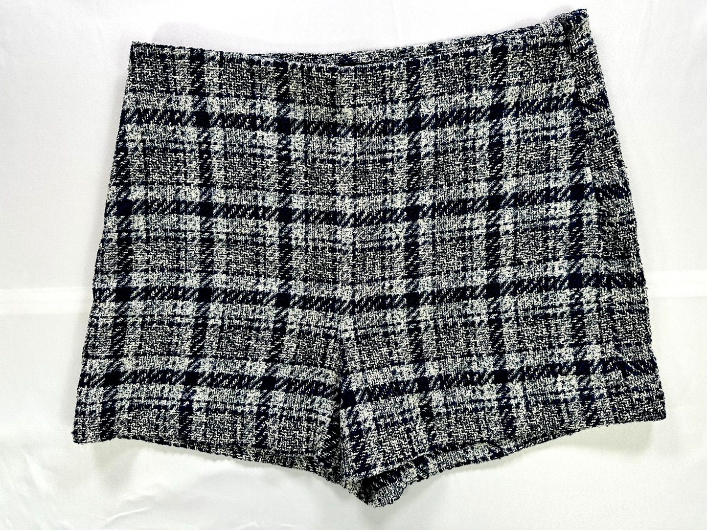 Women's Blue & Gray Zara Twill Shorts- Size L