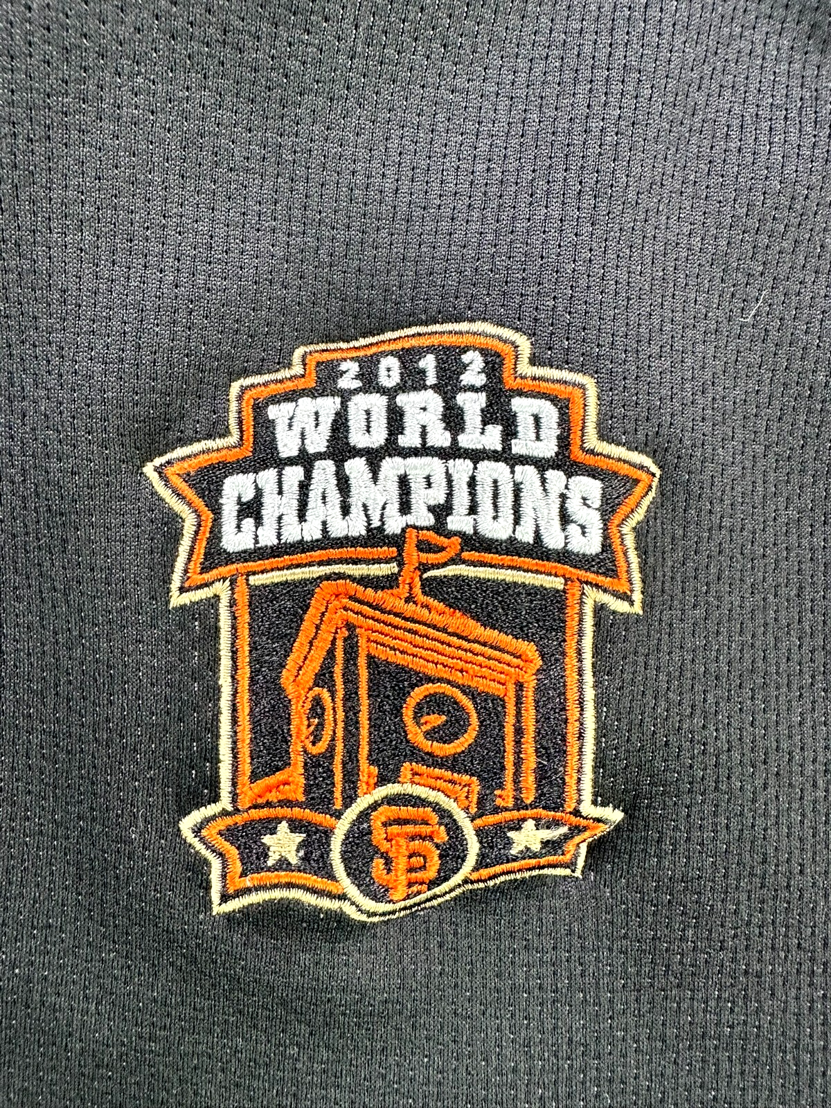 Men's Nike MLB San Francisco Giants 2012 World Champs 1/4 Zip Pullover- Size L