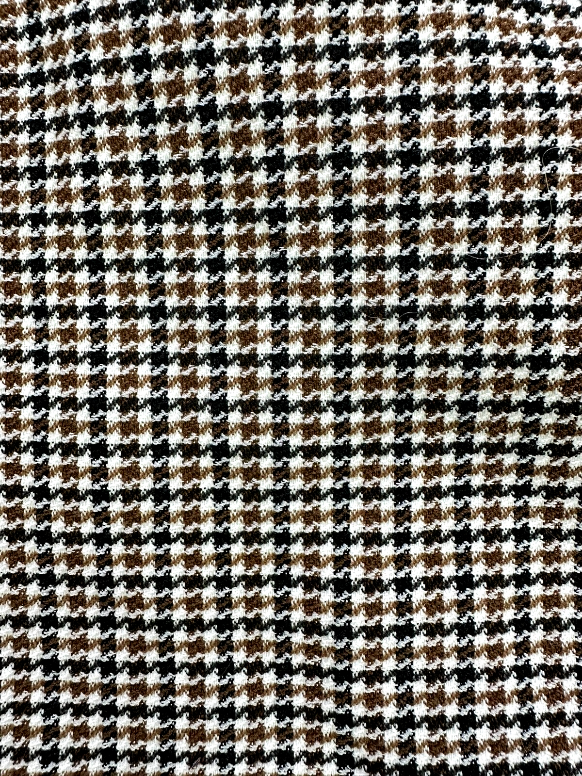 Women's Brown & Black Shein Houndstooth Stretch Mini Skirt- Size XS