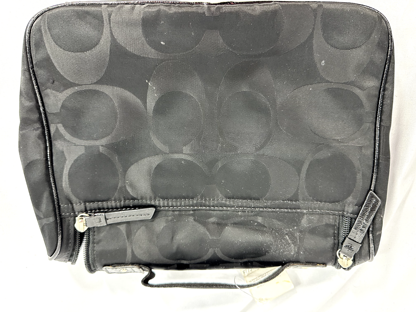 Coach Black Nylon Travel Cosmetic Bag