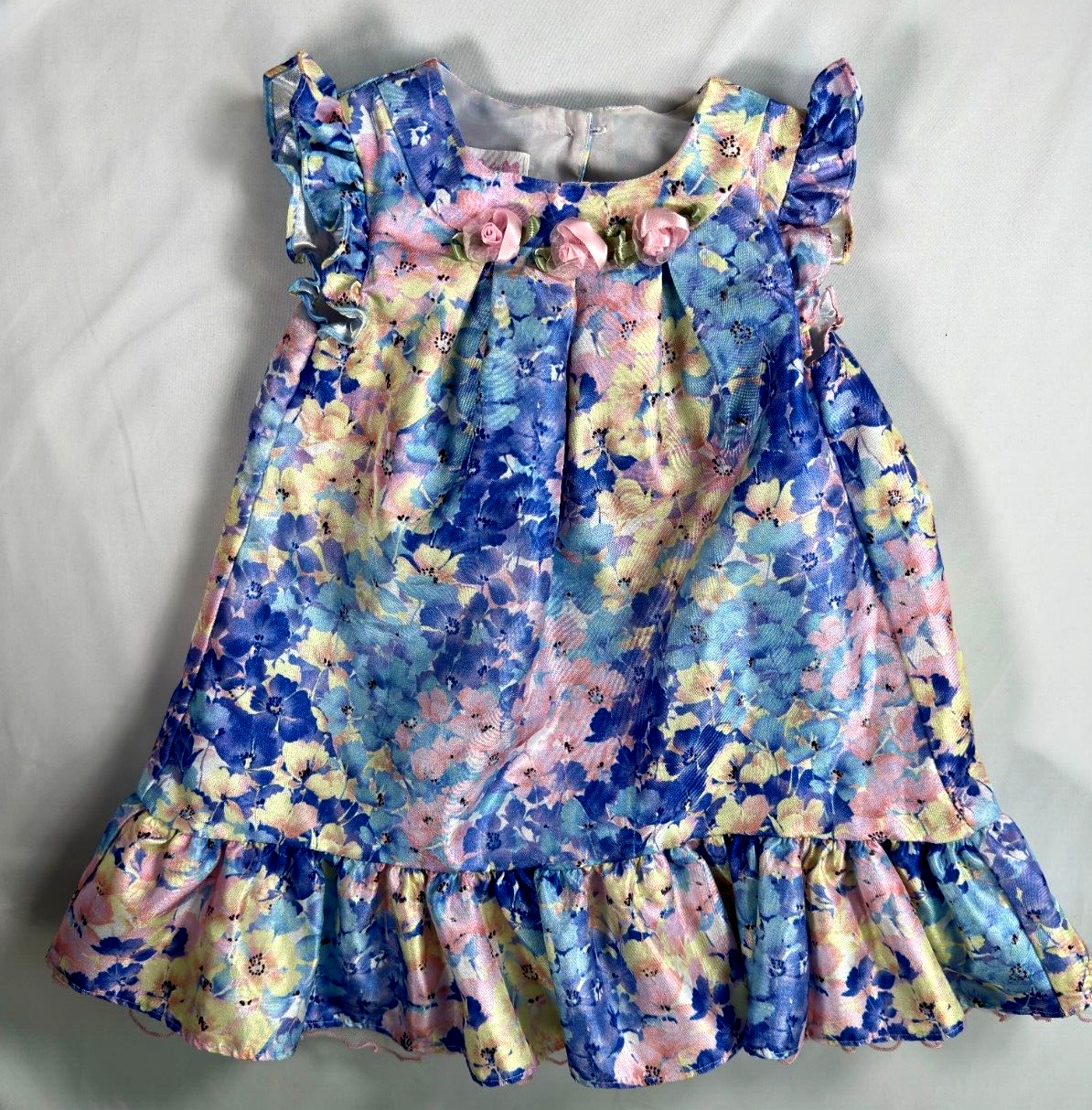 Kids Girls Bonnie Baby Floral Pattern Dress- 24 Months