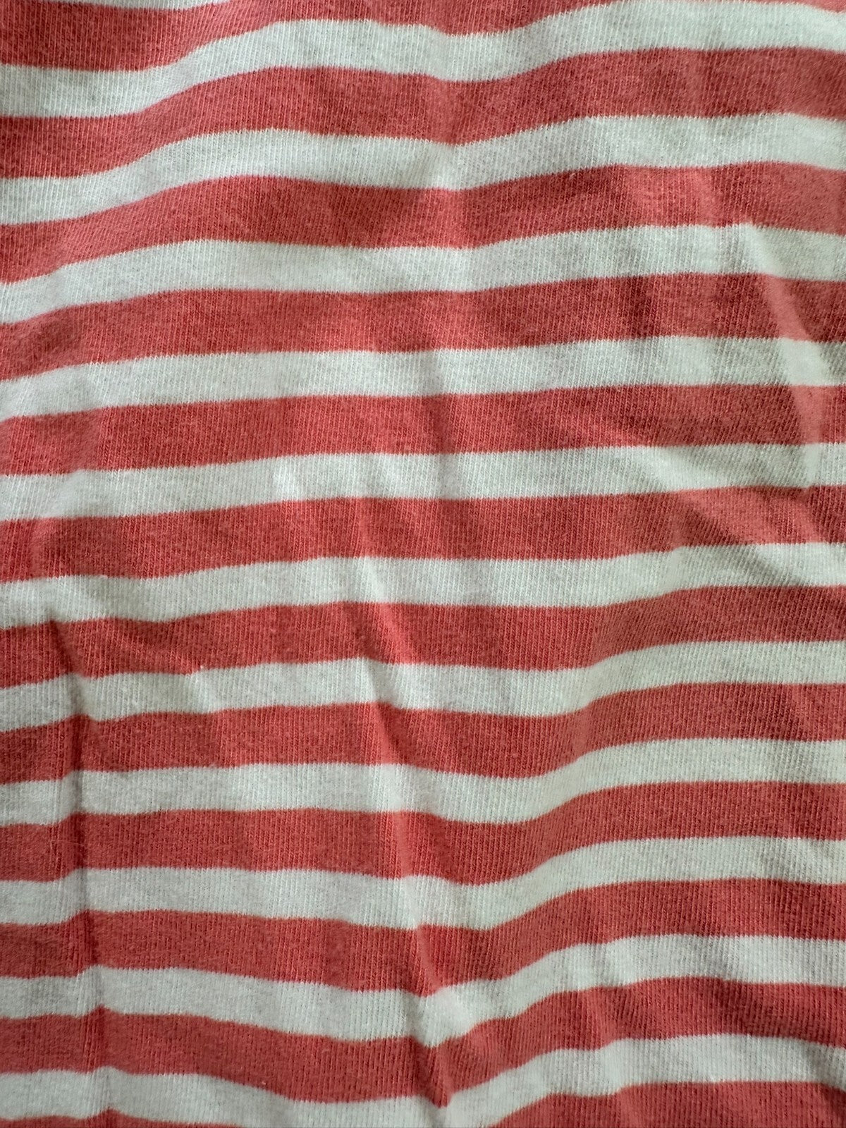Women's Pink Michael Kors Striped Ruched Zip Shoulder Short Sleeve Shirt- Size S