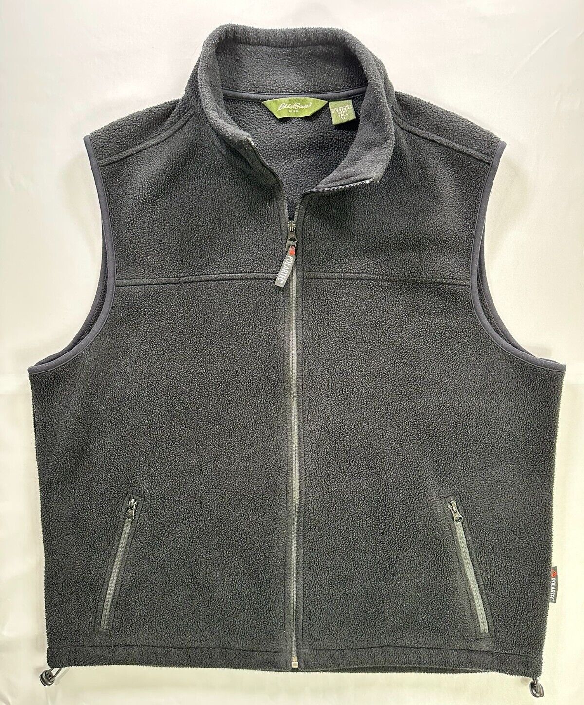 Men's Black Eddie Bauer Fleece Vest - XL/ Tall