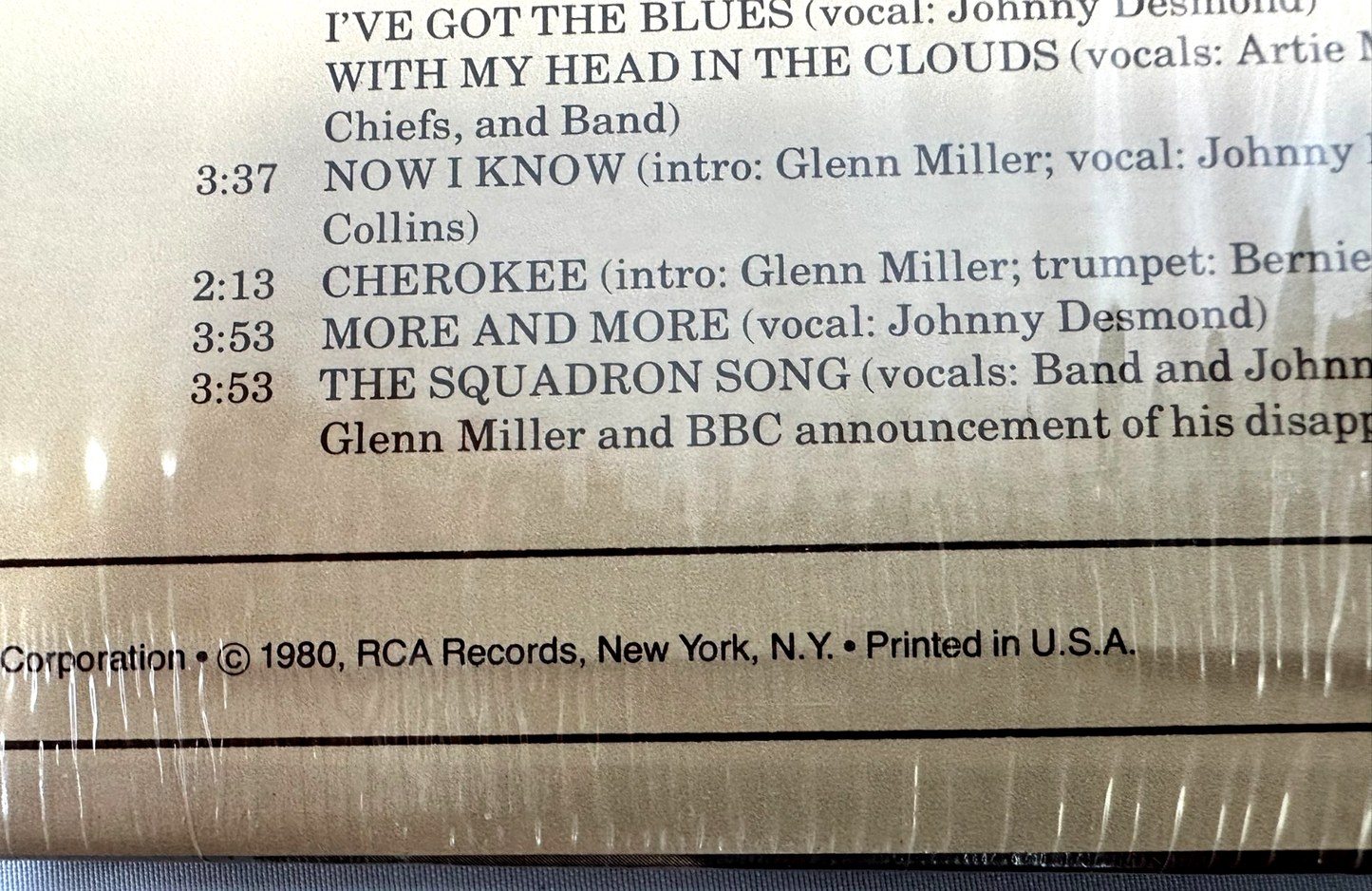Major Glenn Miller Army Air Force Band Volume 3 RCA Vinyl Record