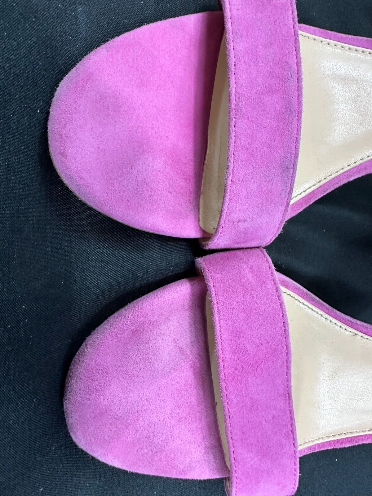 Women's Vince Camuto Fuchsia 3" High Heel Open Toe Strap Shoes- Size 10M