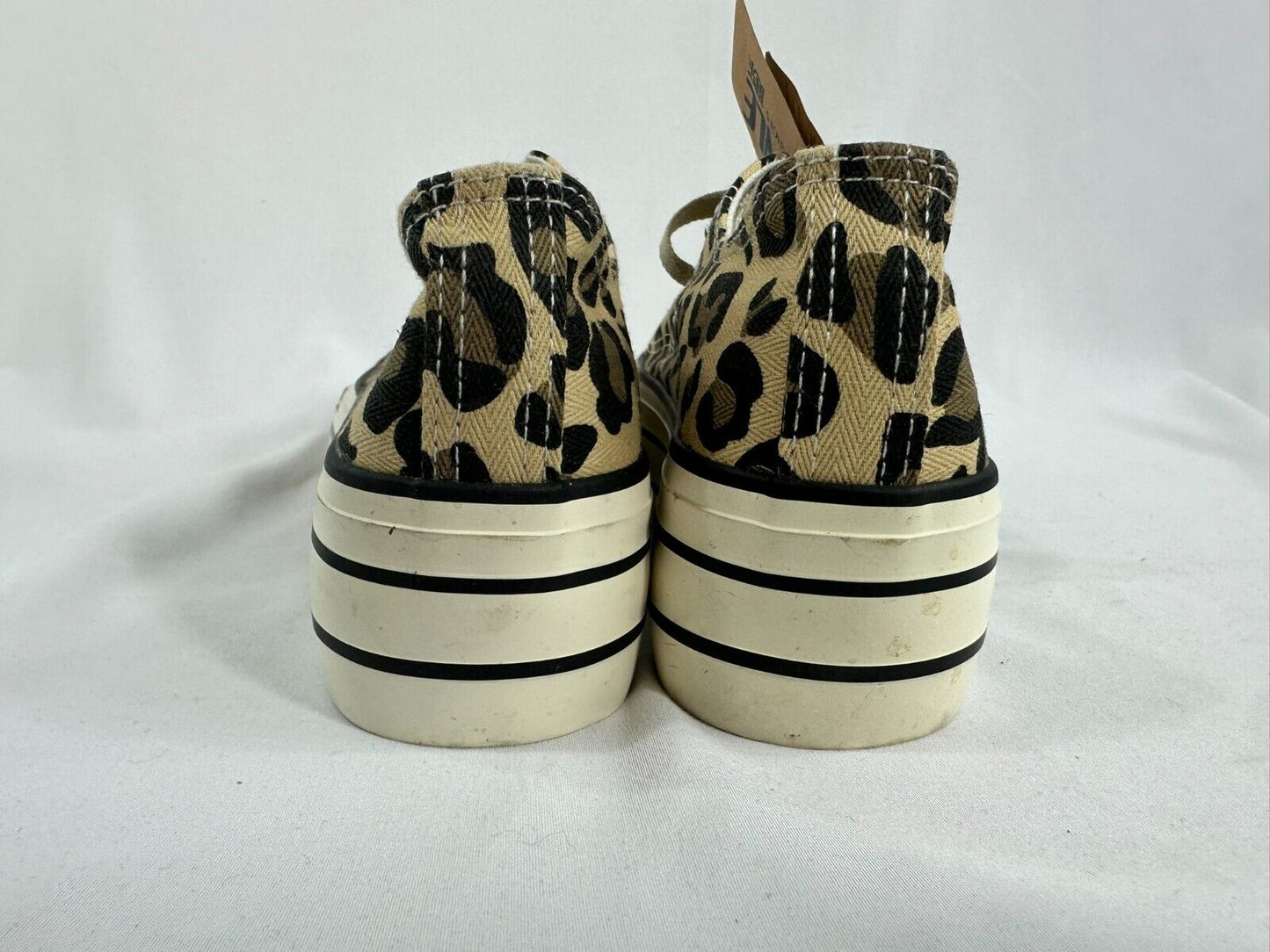 Women's Animal Print Platform Sneakers- Size 6