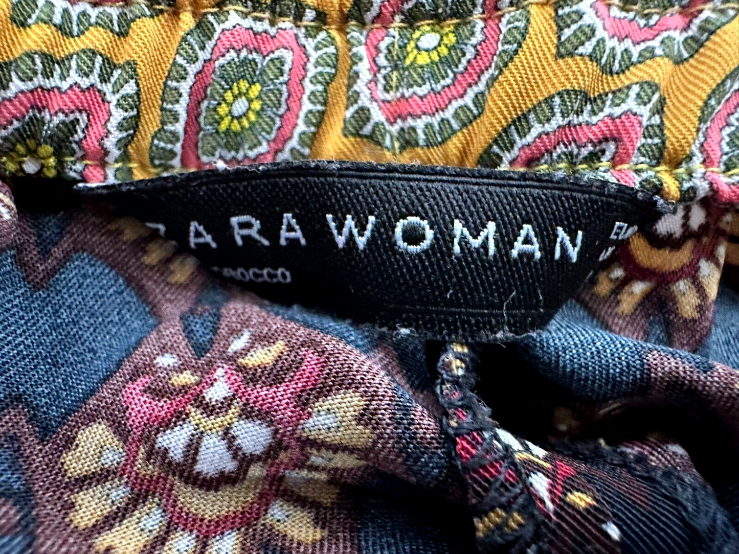 Women's Zara Elastic Waist Printed Comfort Pants- Size XS