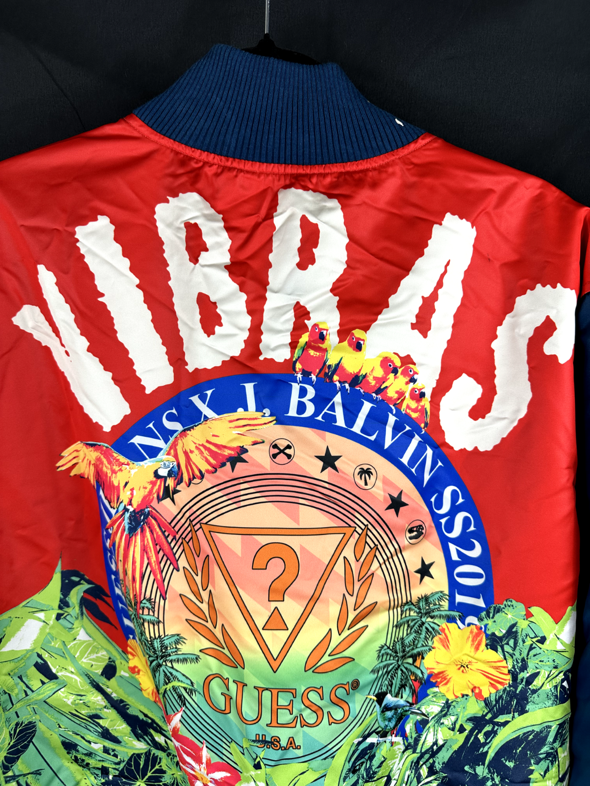 Men's Guess X J. Balvin Limited Edition Colorblocked Vibras Jacket- Size Large