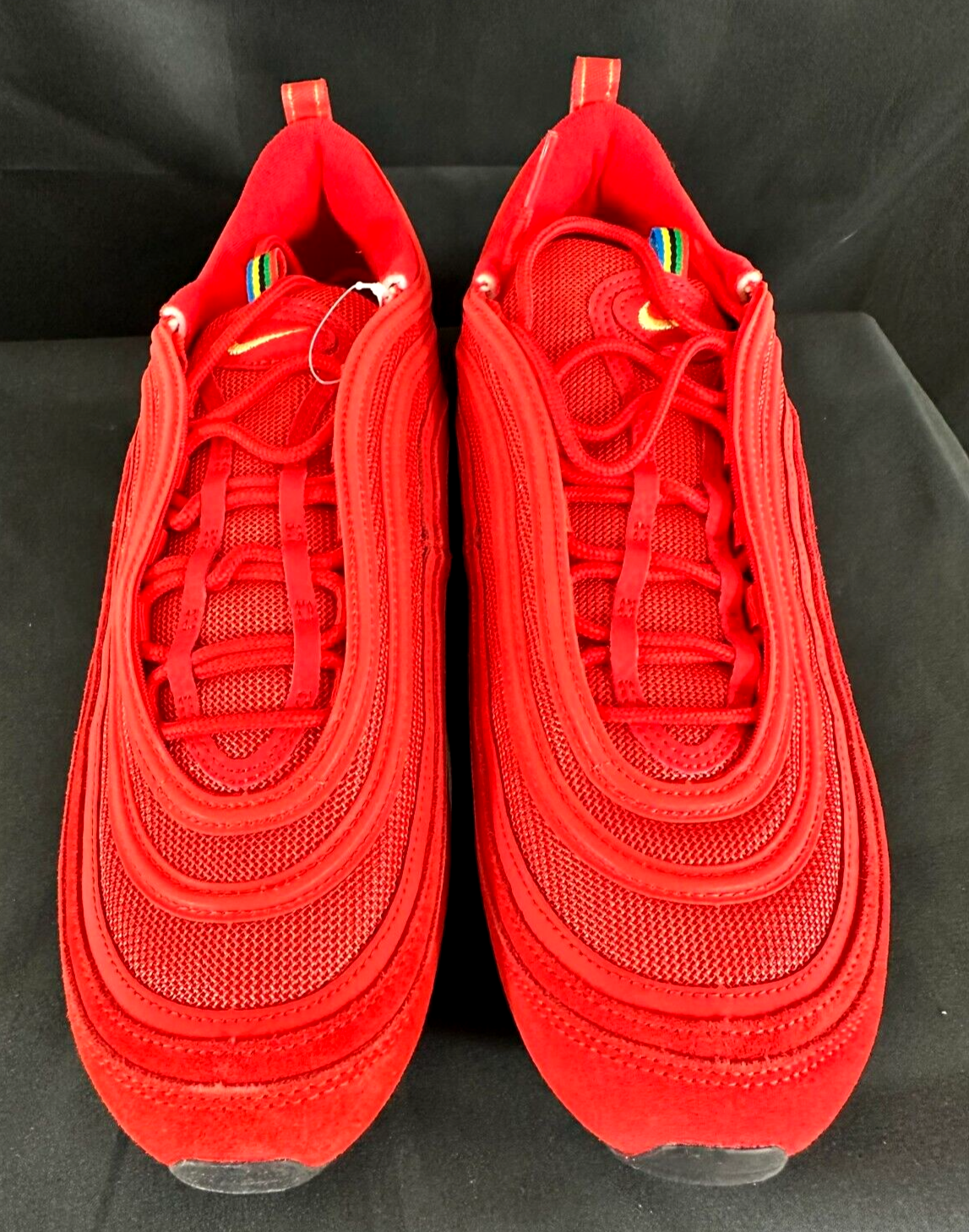Men's Nike Air Max 97 QS Olympic Rings Challenge Red/ Metallic Gold- Size 13