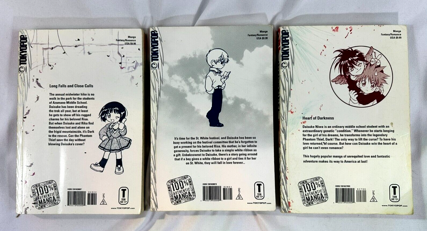 Japanese Anime Graphic and Light Novel Paperback Book LOT (Set of 3)
