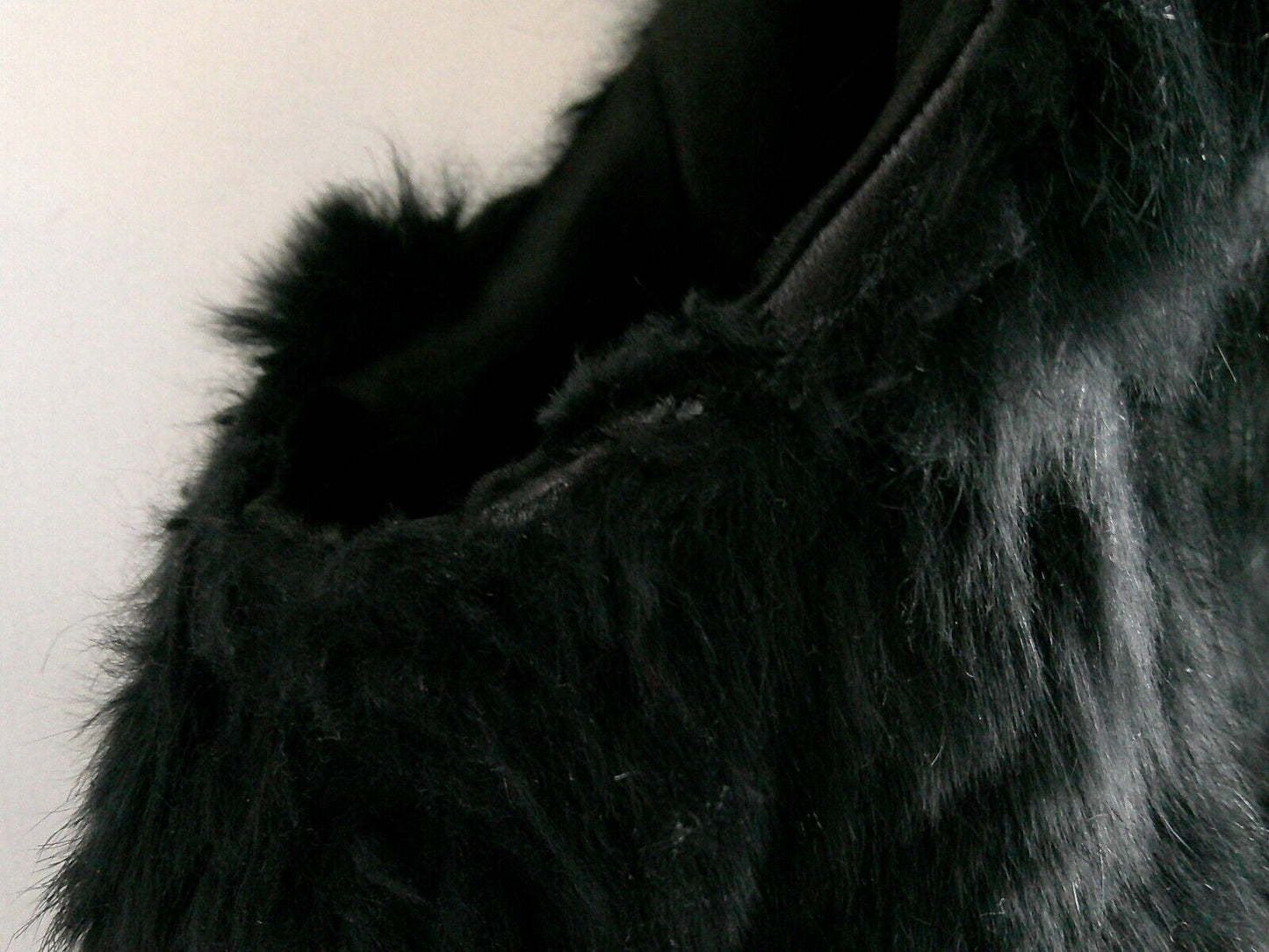 Women's Belldini Black Genuine Fur Vest- Size Medium