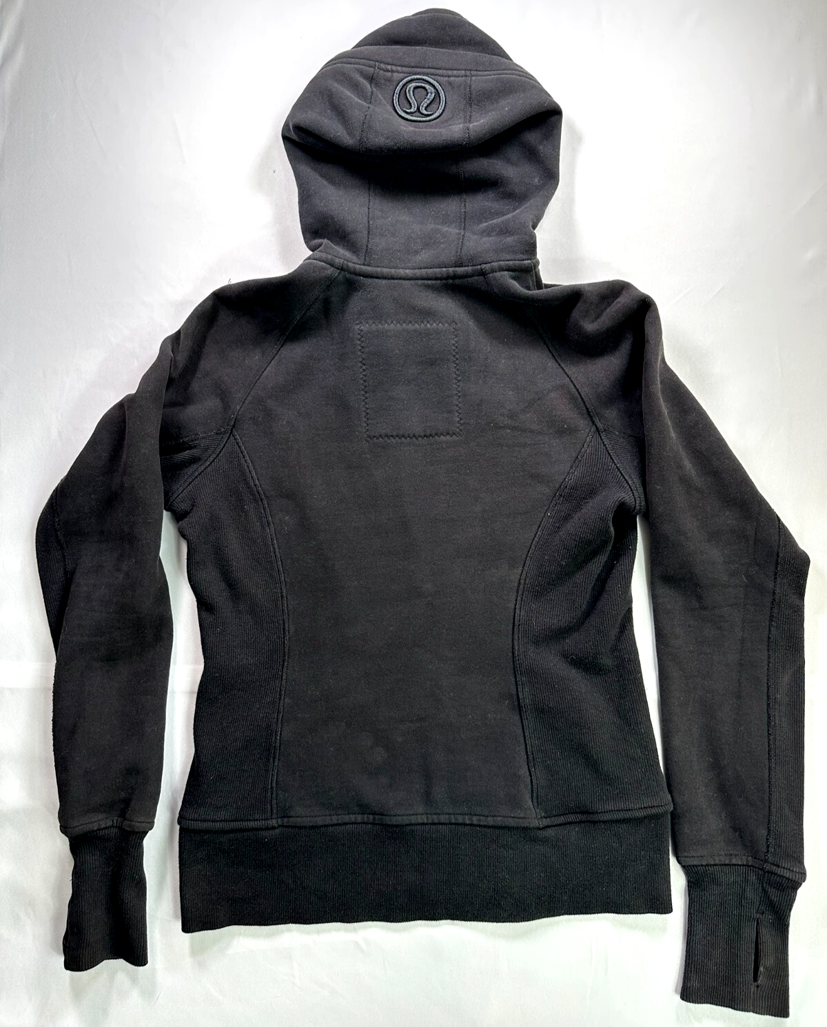 Women's Black Lululemon Athletica Special Edition Scuba Full Zip Hoodie- Size 8