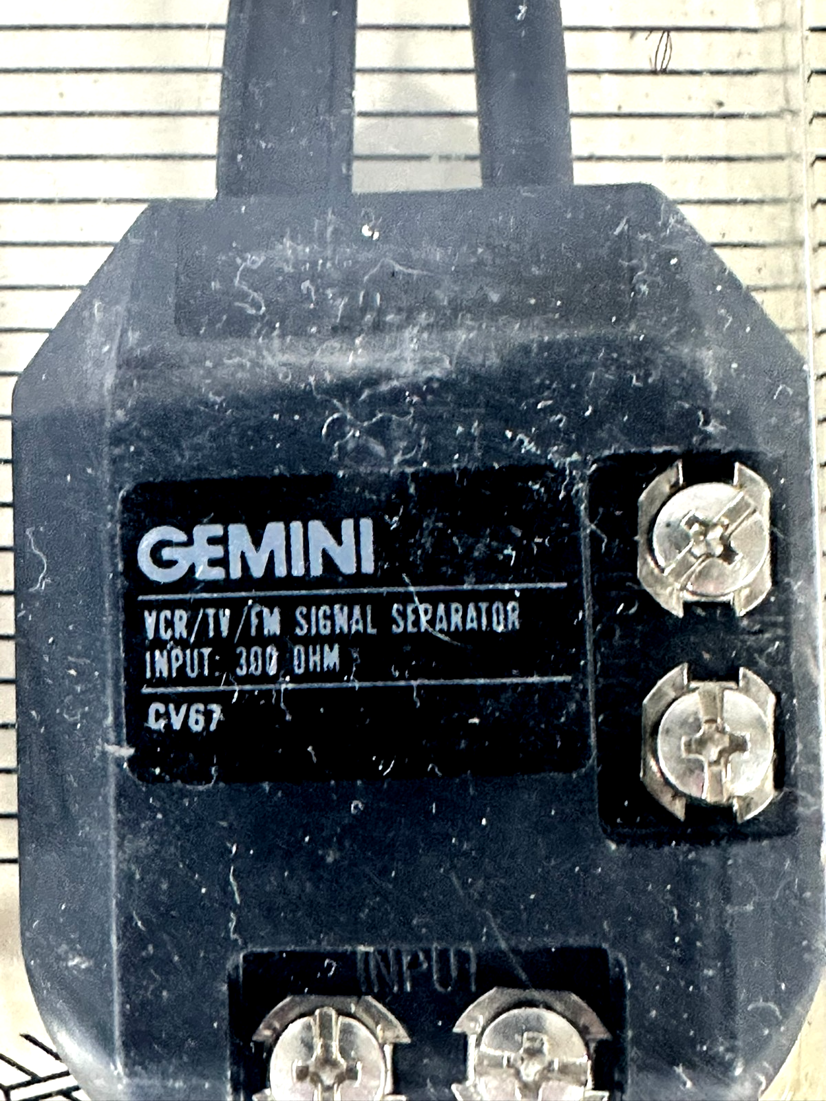 Vintage Gemini Video VHF/UHF/FM Signal Separator (CV67)
