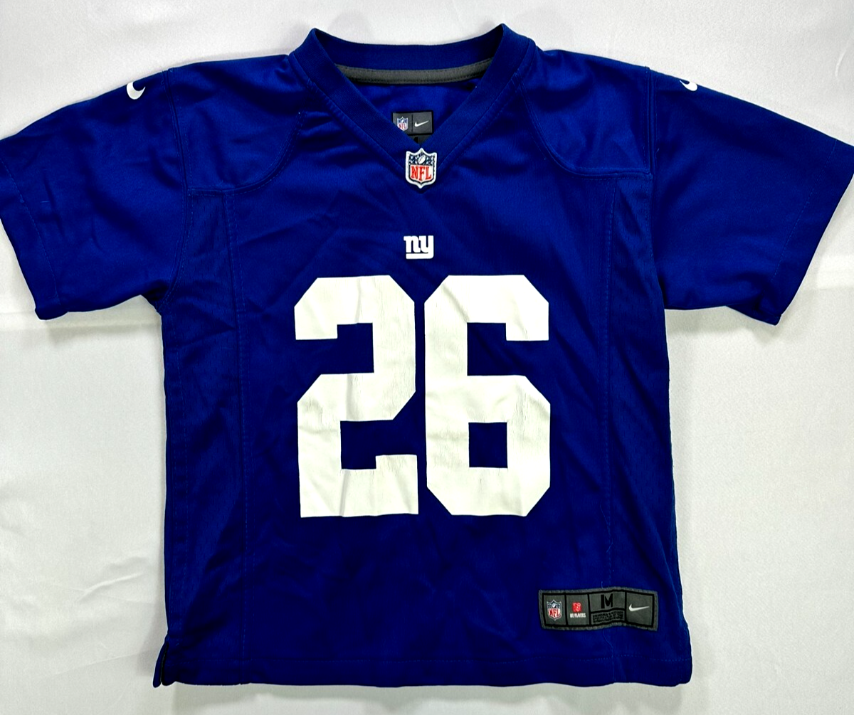 Kids Nike NFL New York Giants On Field Edition Sequon Barkley #26 Jersey- Size M