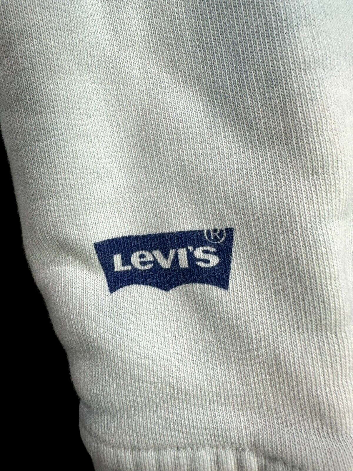 Men's Levis Euphoric Sweatshirt Tie Dye Logo Blue White- Size M