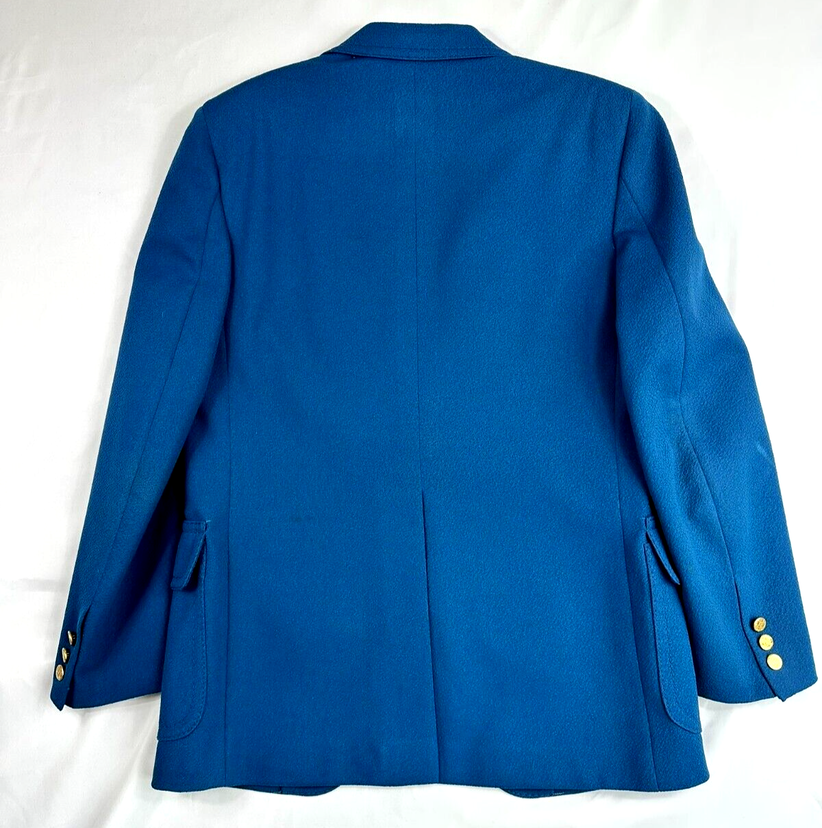 Men's Vintage Blue Textured Blazer- Size 36R
