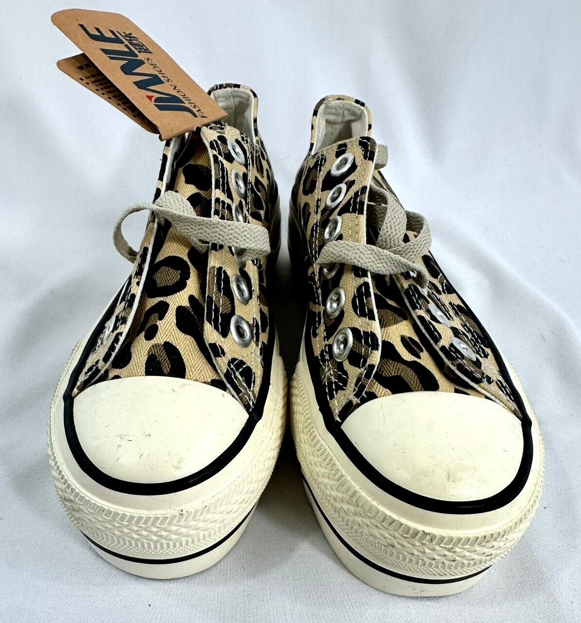 Women's Animal Print Platform Sneakers- Size 6