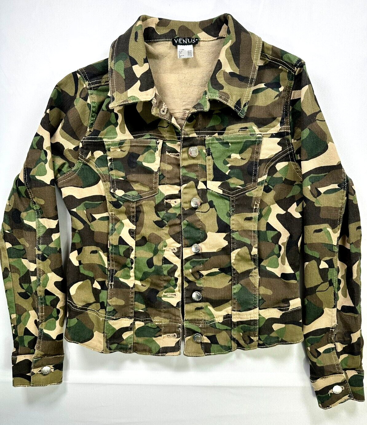 Women's Venus Camo Denim Stretch Jacket- Size S