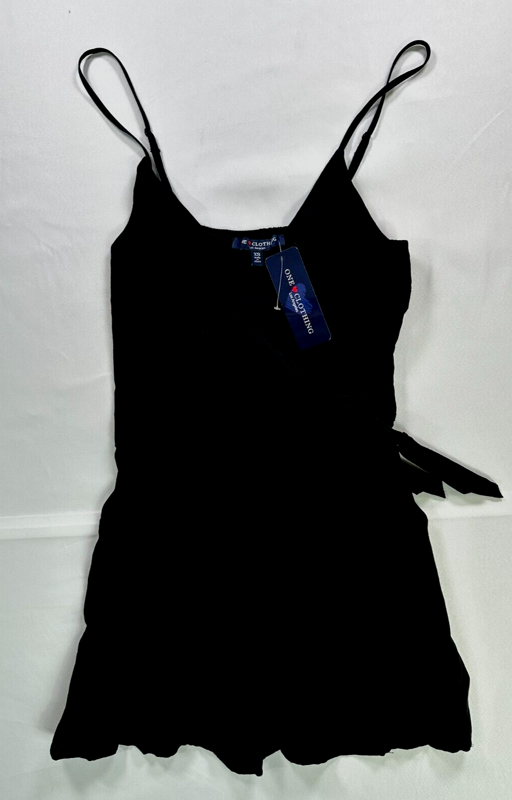 Women's Black One Heart Los Angeles Romper- Size XS