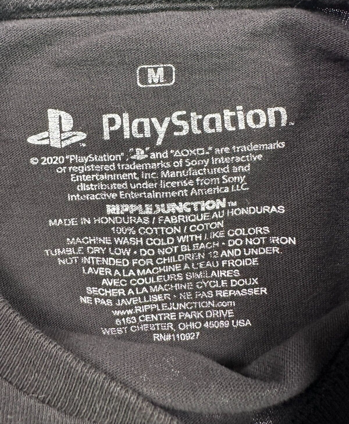 Men's Black Sony Playstation "Japan 1994" Long Sleeve Shirt- Size M