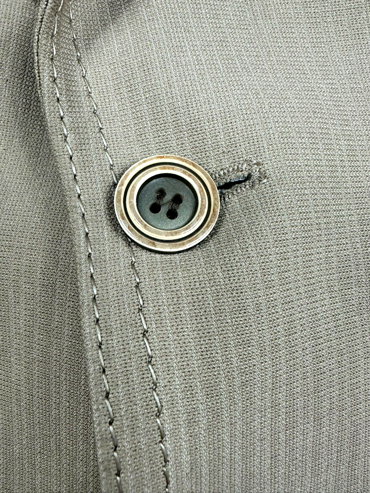 Men's Vintage Beige Textured Double Stitched Blazer- Size 36R