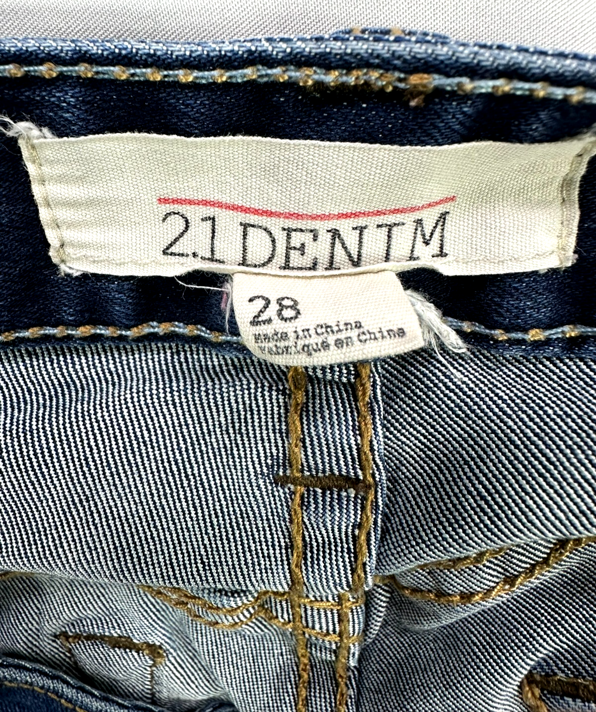 Women's 21 Denim Distressed Cut Off Denim Shorts- Waist 28