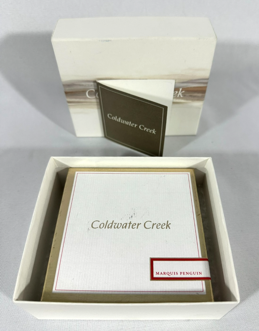 Coldwater Creek Penguin Necklace & Earring Set