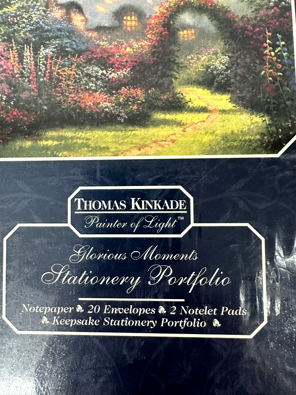 Vintage Thomas Kincade Painter Of Light Glorious Moments Stationary Portfolio