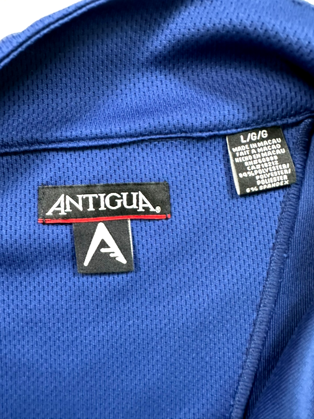 Men's Blue Antigua PGA Golf 1/4 Zip Pullover- Size L