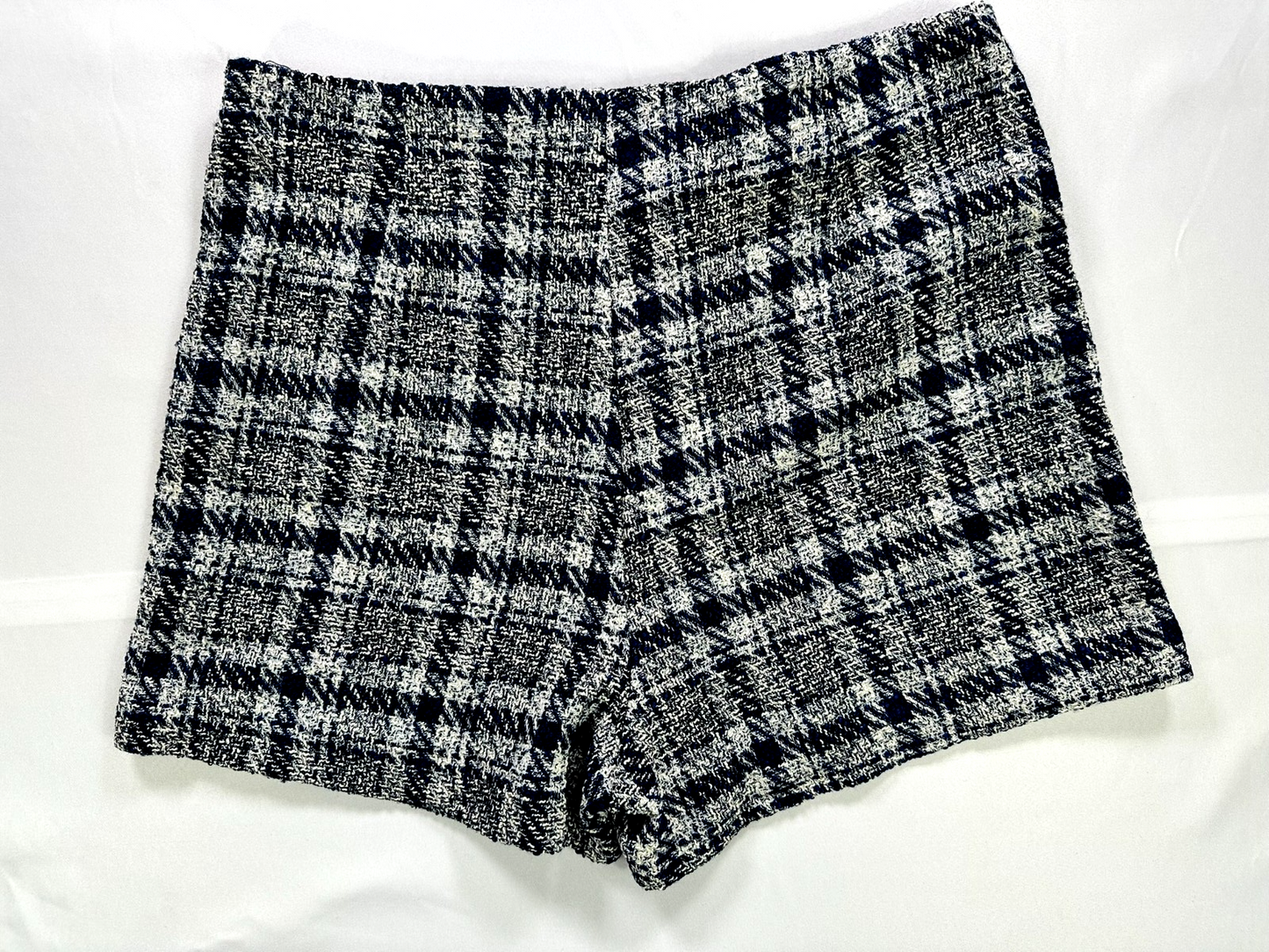 Women's Blue & Gray Zara Twill Shorts- Size L