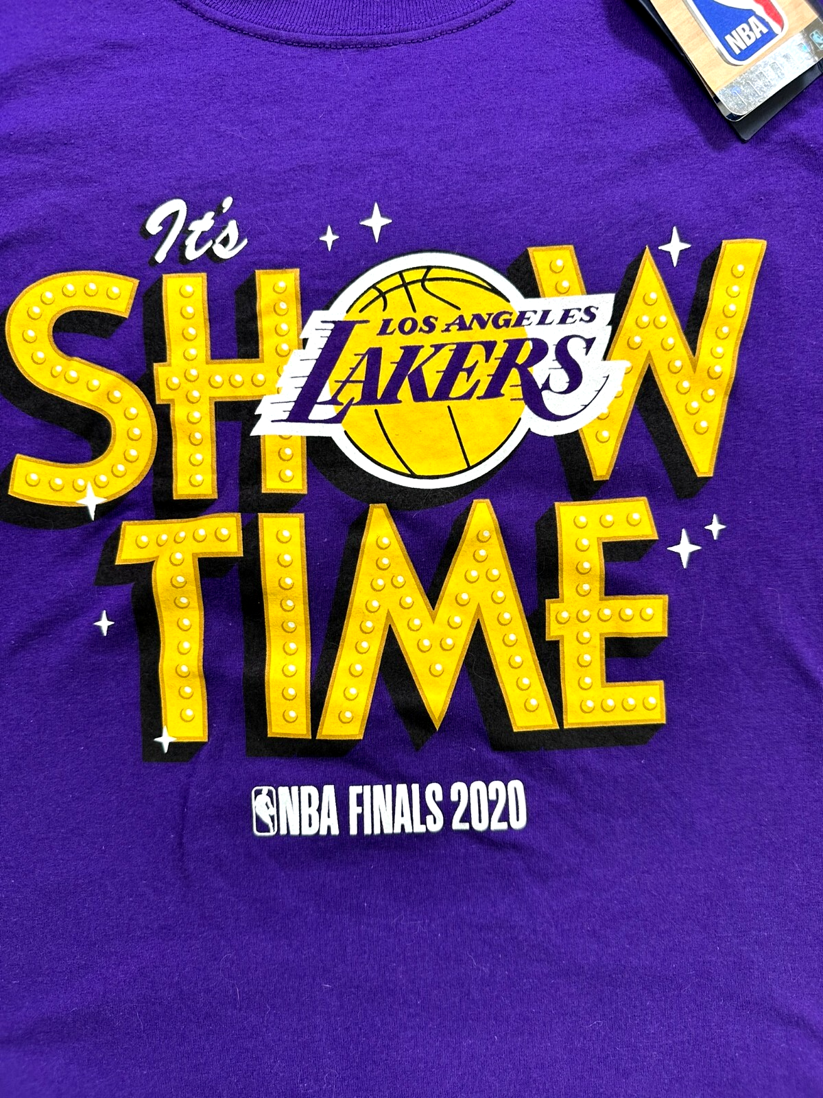 Men's Purple Los Angeles Lakers 2020 NBA Finals "It's Showtime" T-Shirt- Size L
