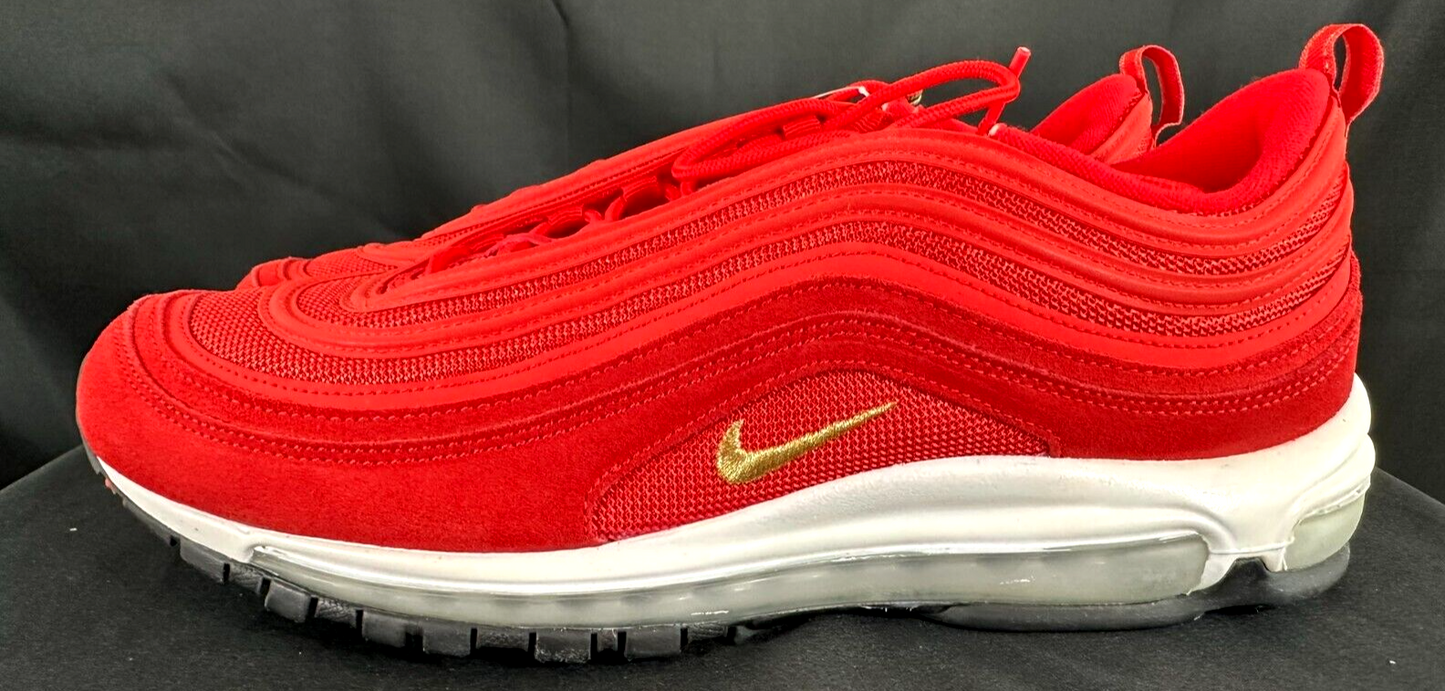 Men's Nike Air Max 97 QS Olympic Rings Challenge Red/ Metallic Gold- Size 13