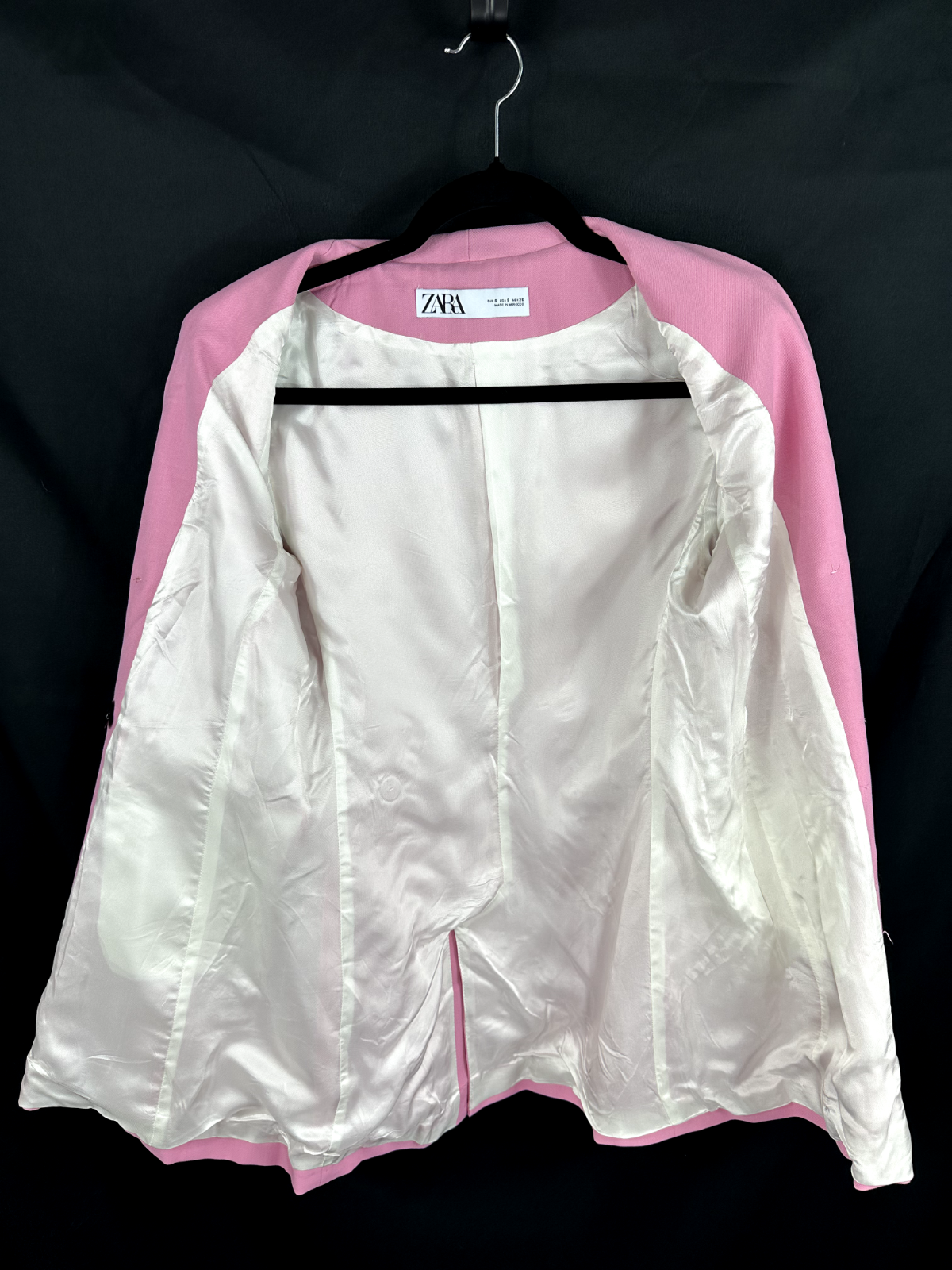 Women's Zara Pink Double Breasted Blazer- Size Small