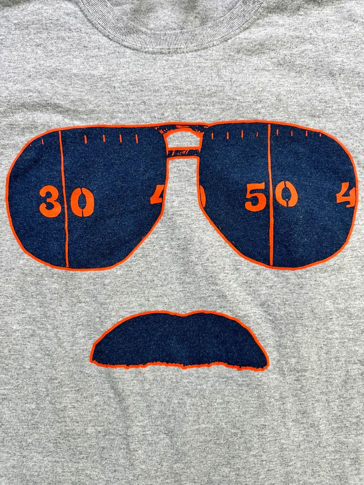 Men's Chicago Bears Mike Ditka Sunglasses & Mustache T-Shirt- Size XL