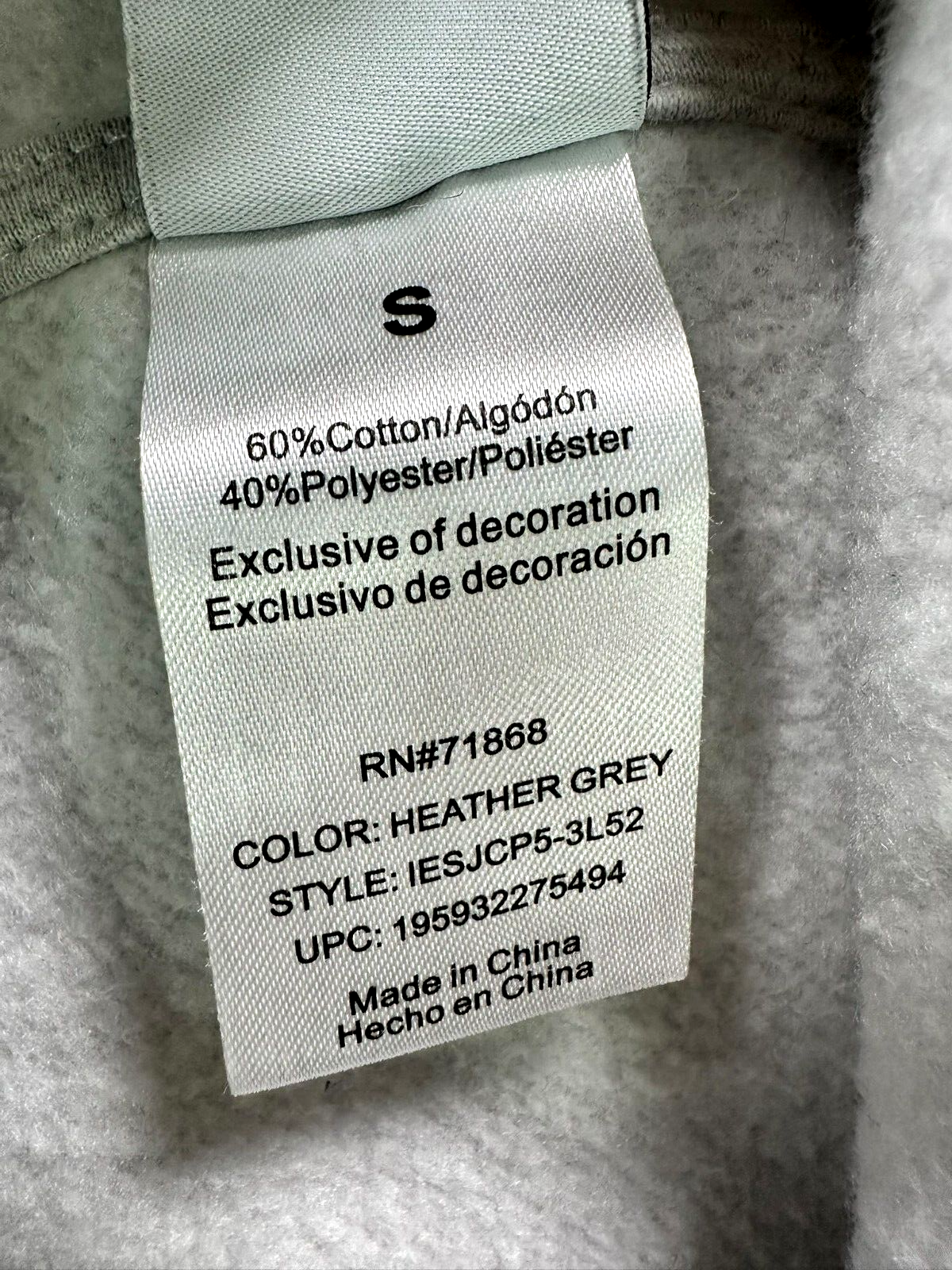 Women's Gray Disney Minnie Mouse Embroidered Hoodie- Size S