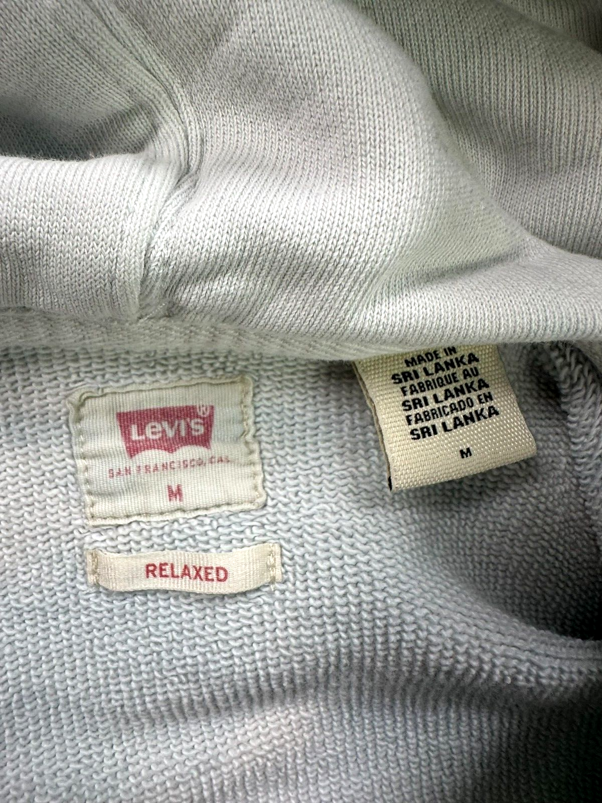 Men's Levis Euphoric Sweatshirt Tie Dye Logo Blue White- Size M