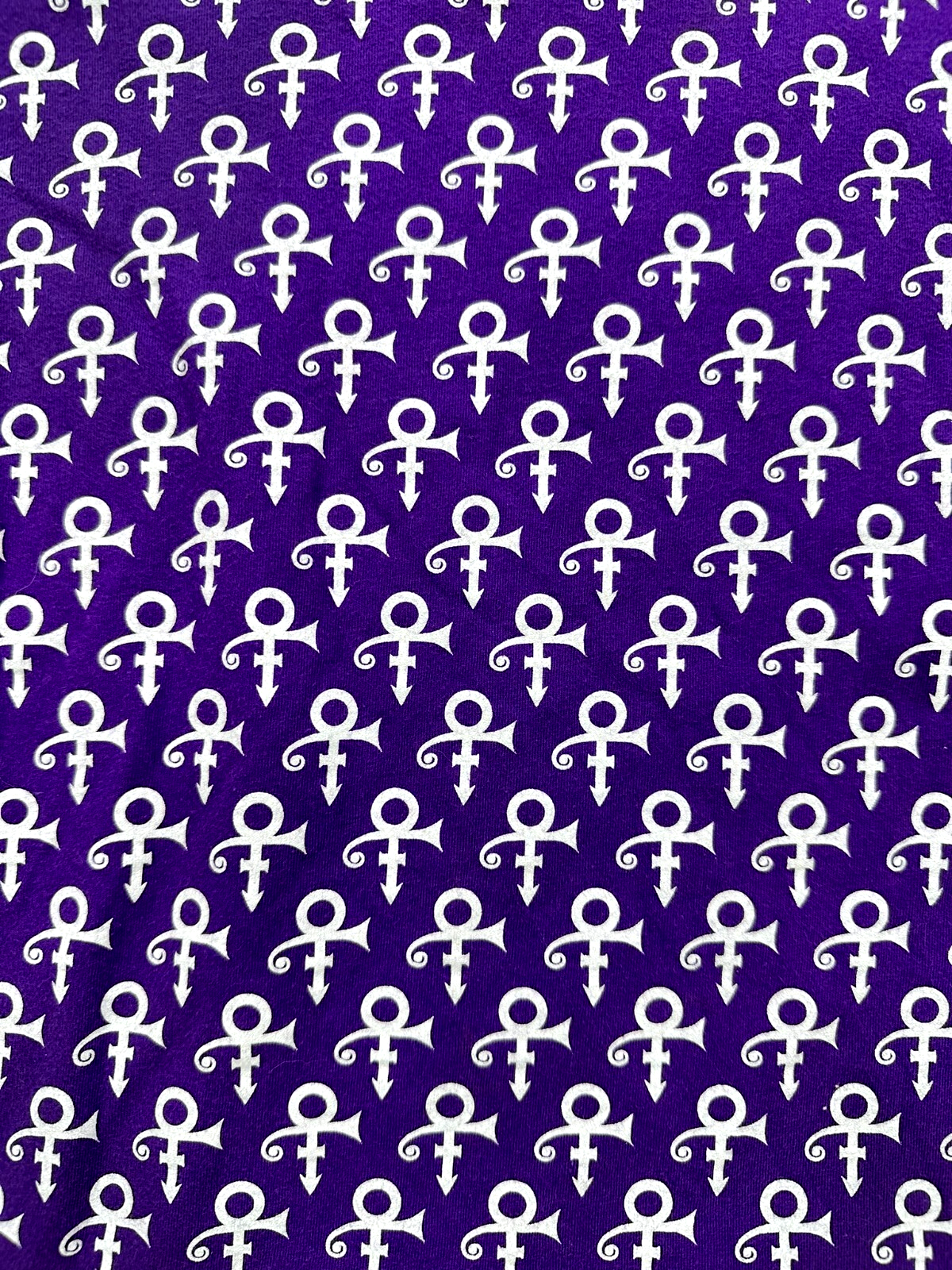 Women's Purple Prince Symbol AOP Paisley Park Long Sleeve Shirt (2017)- Size M