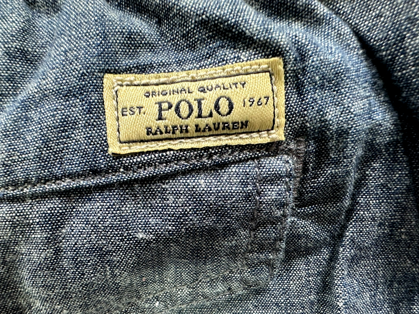 Women's Polo Ralph Lauren Lightweight Blue Denim Linen Tie Belt Shorts- Size SP