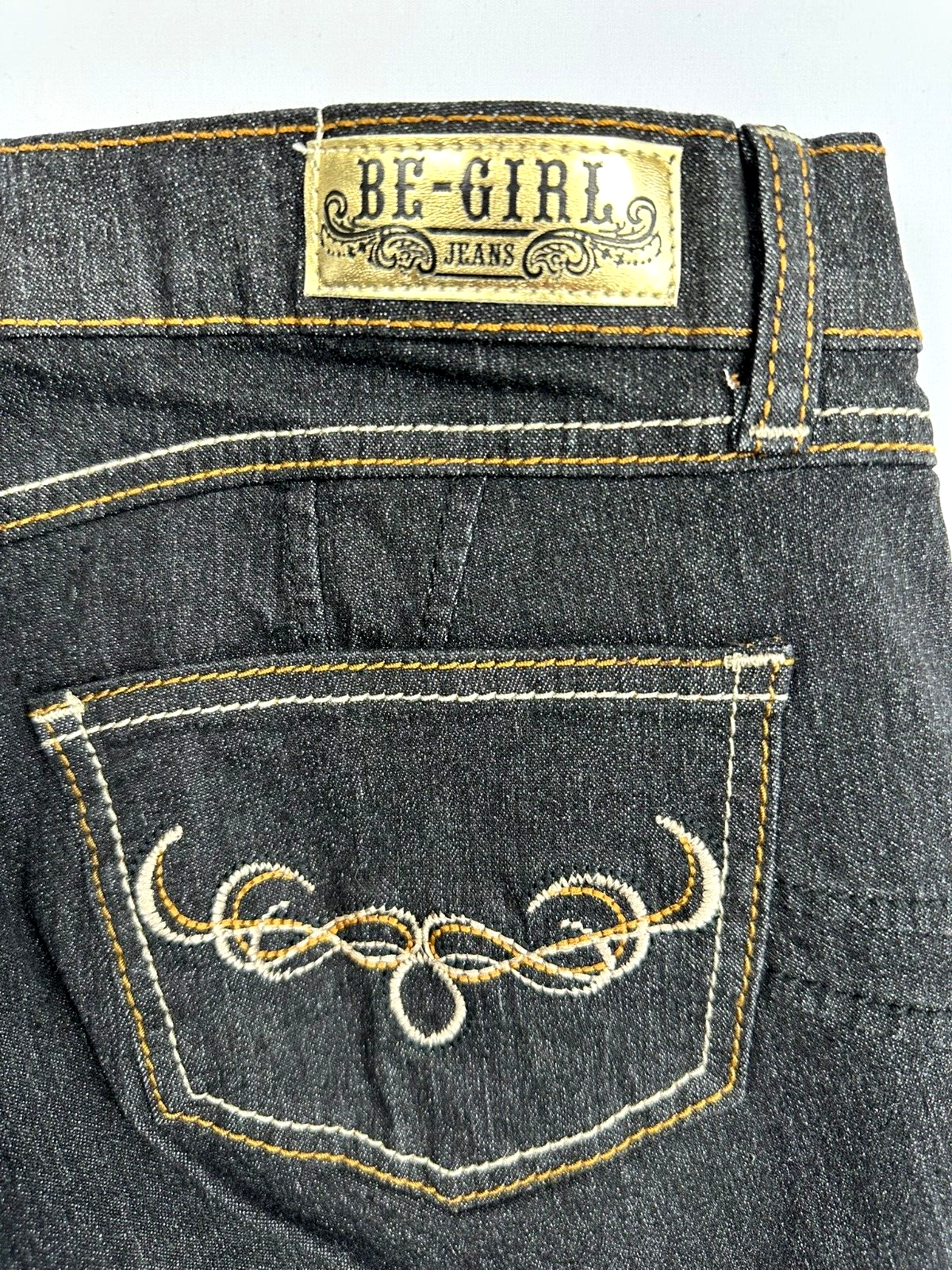 Women's Be-Girl Black Ripped Capri Jeans- Size 11/12