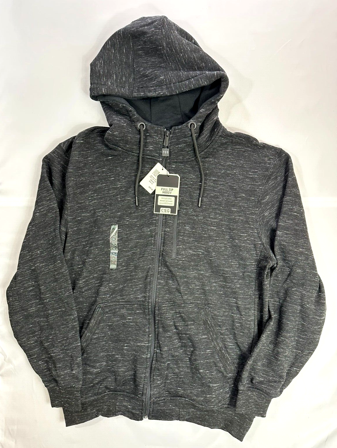 Men's Black Champ's Sporting Goods Zip Hoodie- Size XL