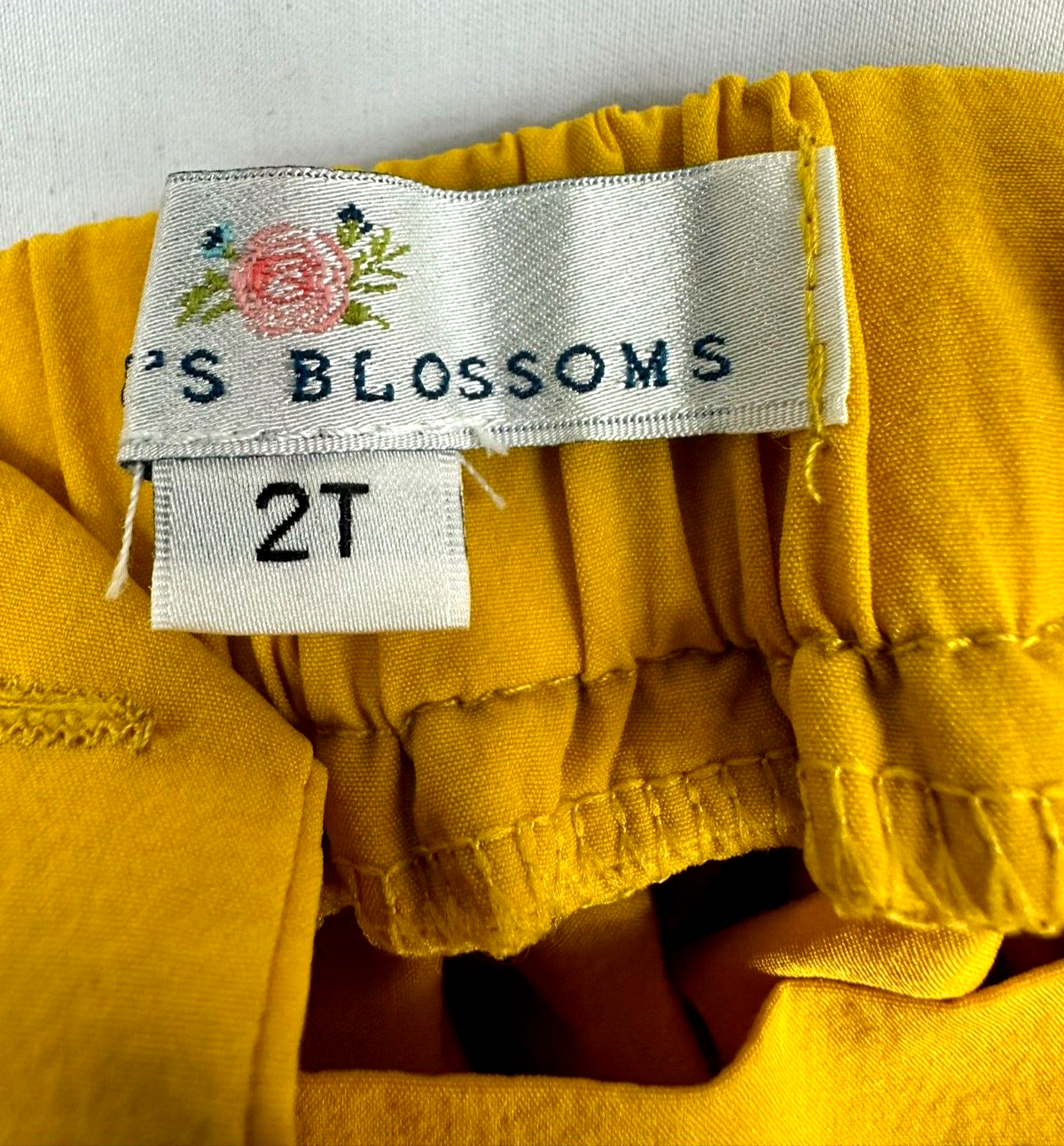 Toddler Girls Bailey's Blossoms Yellow Skirt Jumper- Size 2T