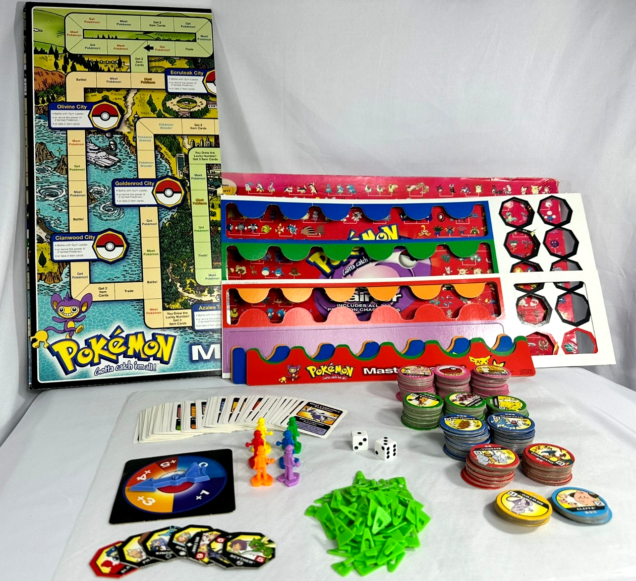 Pokémon Master Trainer Board Game Gold & Silver- Hasbro/ Milton Bradley (2001)