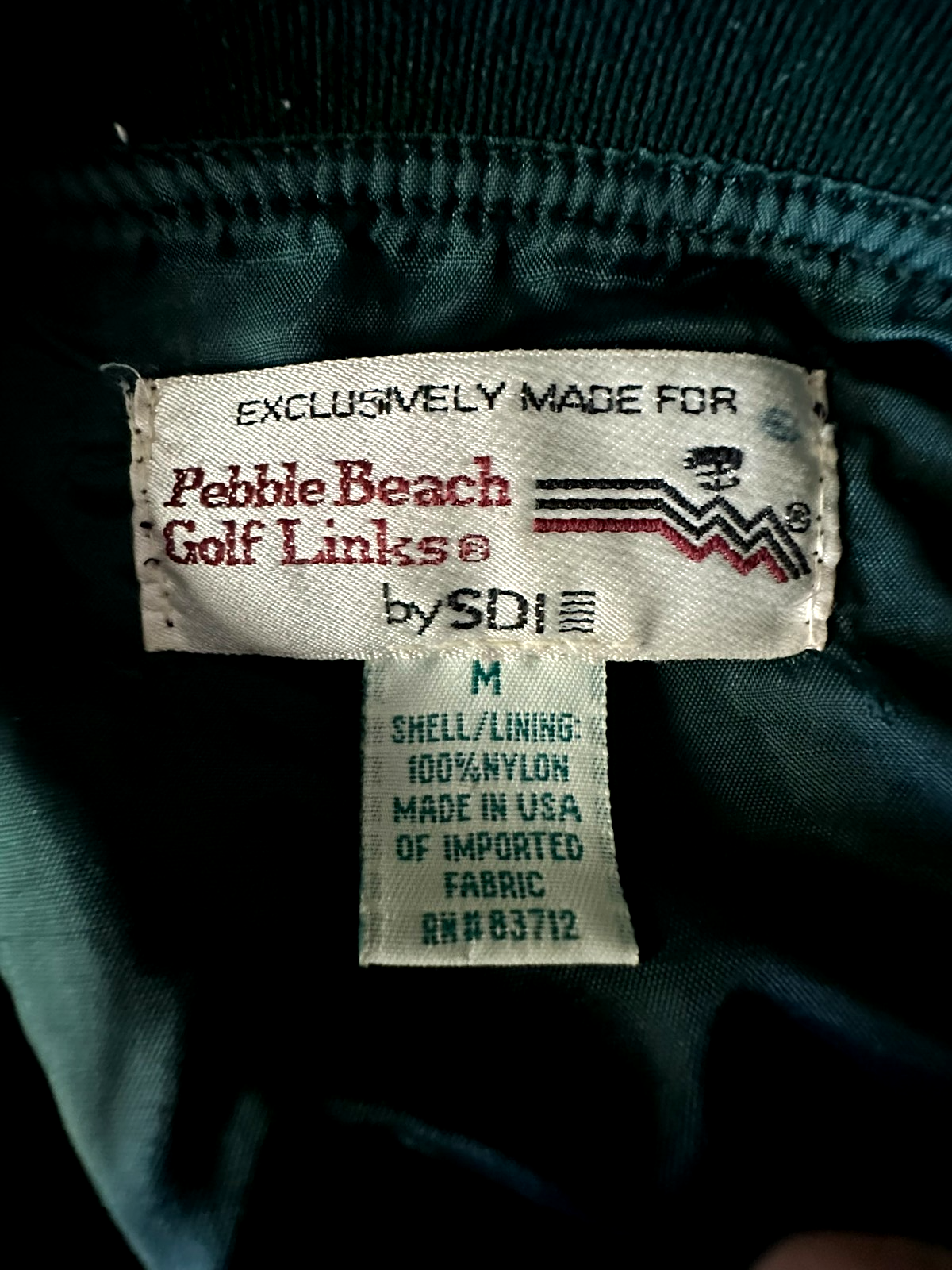 Men's Vintage Official SDI Pebble Beach Golf Links Embroidered Pullover-Size M