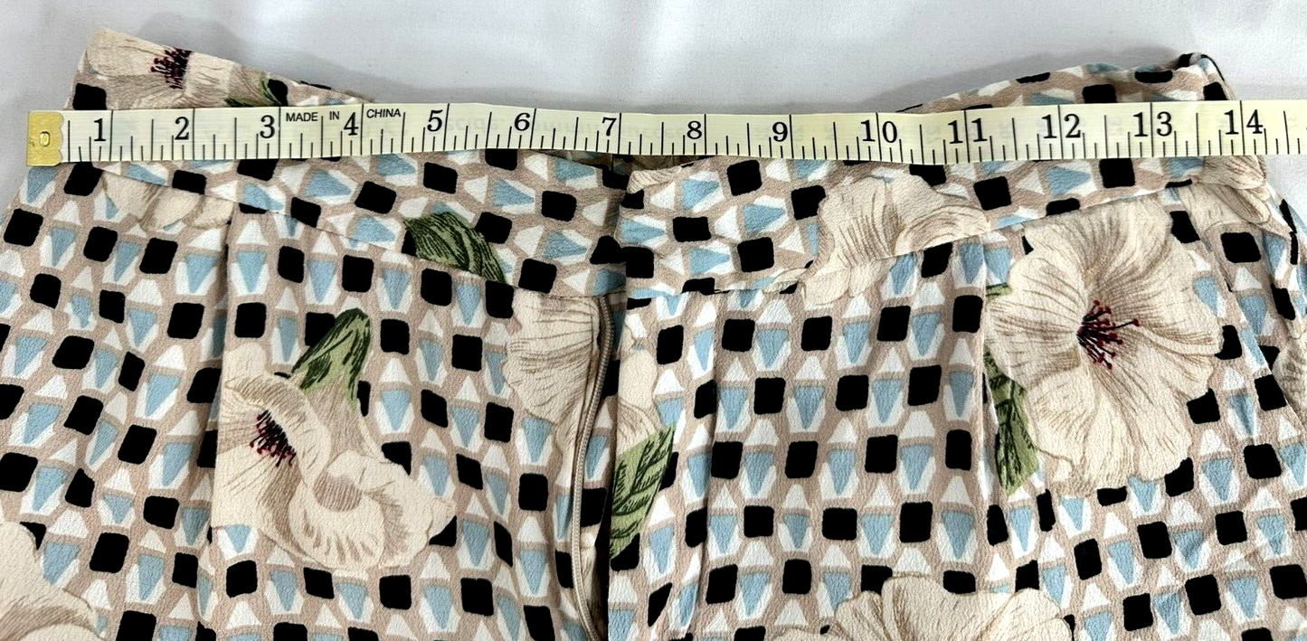 Women's Zara Elastic Waist Printed Comfort Pants- Size S